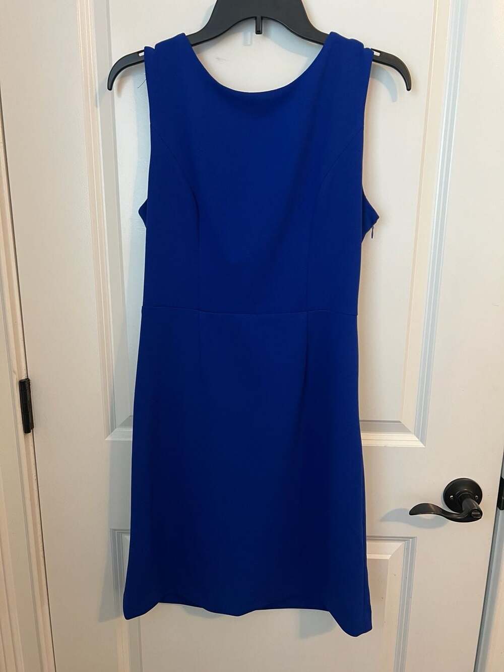 Betsey Johnson Royal Blue Sleeveless Cut-Out Back Sheath Dress Size 8